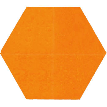 Mosaic House Moroccan tile Mosaic Hex 6x6 29 Orange  solid  